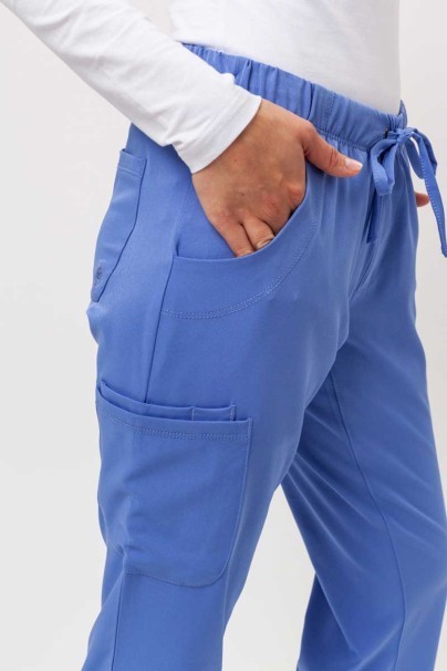 Women's Healing Hands Rebecca Flare scrub trousers ceil blue-4