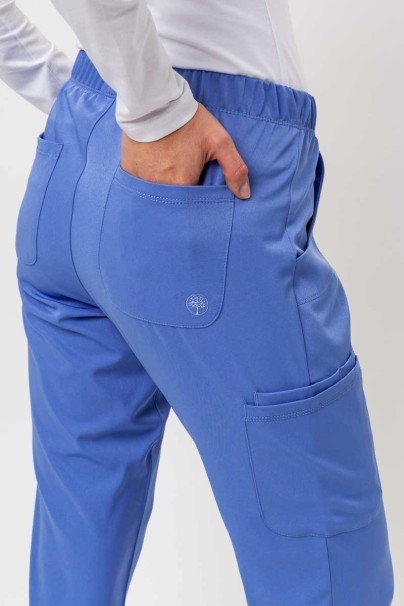 Women's Healing Hands Rebecca Flare scrub trousers ceil blue-5