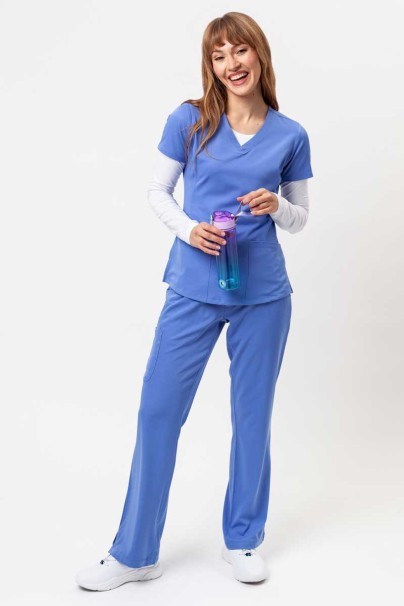 Women's Healing Hands scrubs set (Monica top, Rebecca trousers) ceil blue-2
