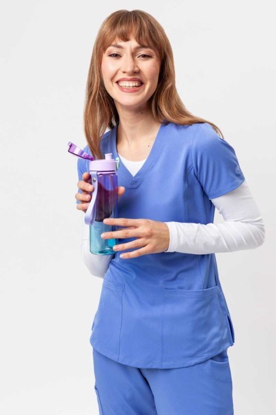 Women's Healing Hands scrubs set (Monica top, Rebecca trousers) ceil blue-13