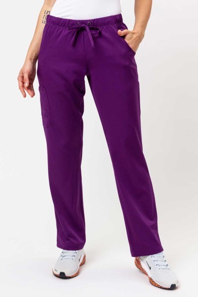 Women's Healing Hands scrubs set (Monica top, Rebecca trousers) eggplant-8