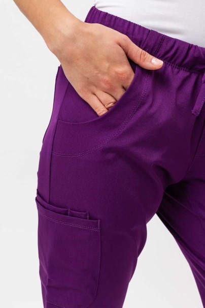 Women's Healing Hands scrubs set (Monica top, Rebecca trousers) eggplant-10