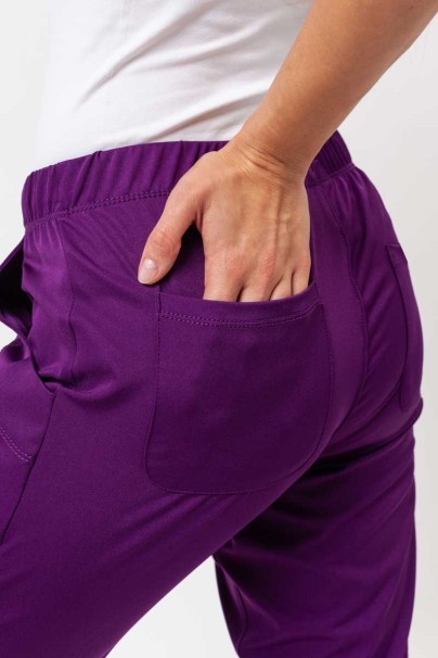 Women's Healing Hands scrubs set (Monica top, Rebecca trousers) eggplant-11