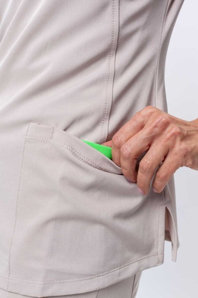 Women's Healing Hands Monica V-neck scrub top khaki-6