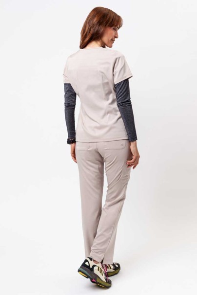 Women's Healing Hands Rebecca Flare scrub trousers khaki-9