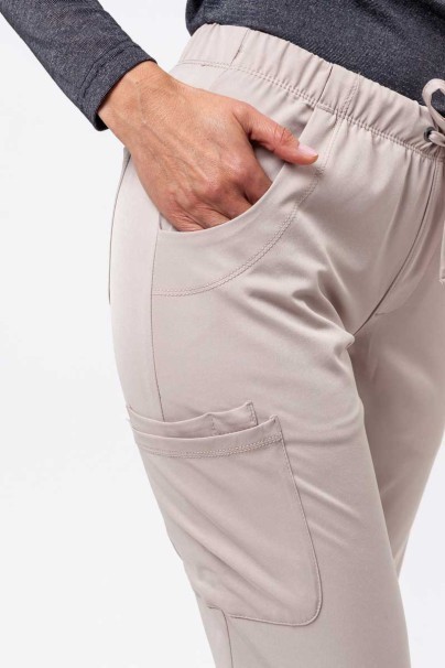 Women's Healing Hands Rebecca Flare scrub trousers khaki-4