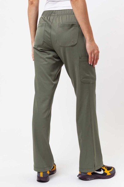 Women's Healing Hands Rebecca Flare scrub trousers olive-3