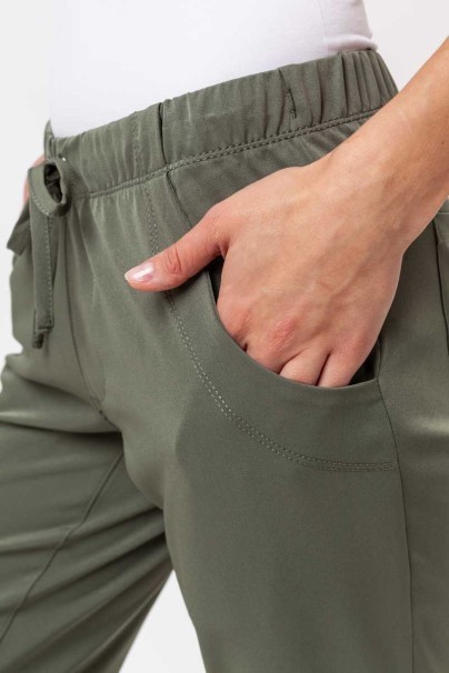 Women's Healing Hands Rebecca Flare scrub trousers olive-6