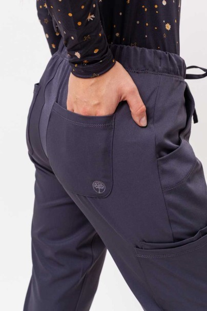 Women's Healing Hands Rebecca Flare scrub trousers pewter-5