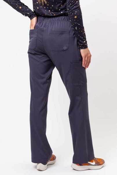 Women's Healing Hands Rebecca Flare scrub trousers pewter-2