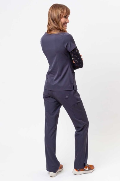 Women's Healing Hands scrubs set (Monica top, Rebecca trousers) pewter-2