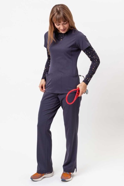 Women's Healing Hands scrubs set (Monica top, Rebecca trousers) pewter-2