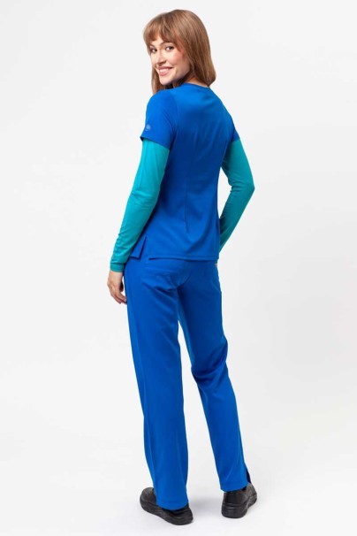 Women's Healing Hands Rebecca Flare scrub trousers royal blue-8