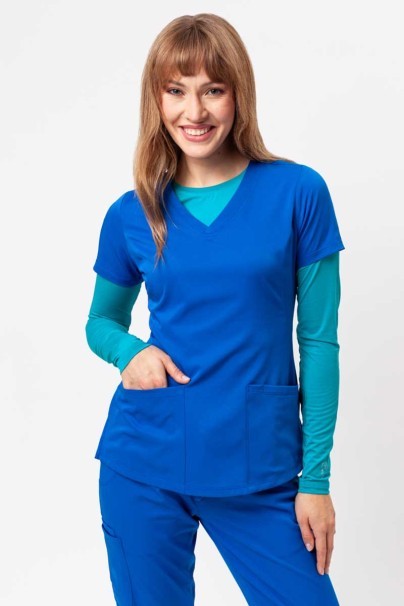 Women's Healing Hands scrubs set (Monica top, Rebecca trousers) royal blue-3