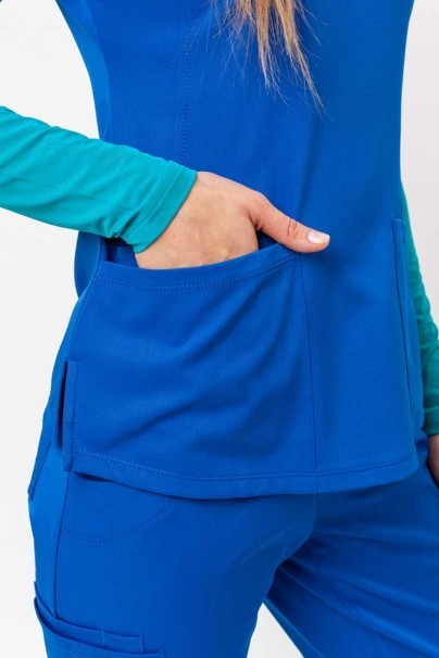 Women's Healing Hands scrubs set (Monica top, Rebecca trousers) royal blue-7