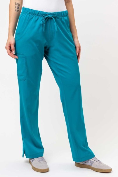Women's Healing Hands scrubs set (Monica top, Rebecca trousers) teal blue-7