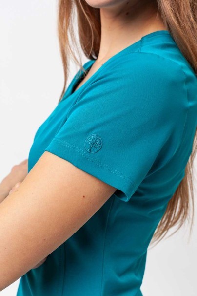 Women's Healing Hands scrubs set (Monica top, Rebecca trousers) teal blue-5