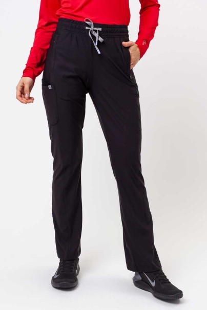 Women's Maevn Embrace scrubs set (Luna top, Nora trousers) black-6