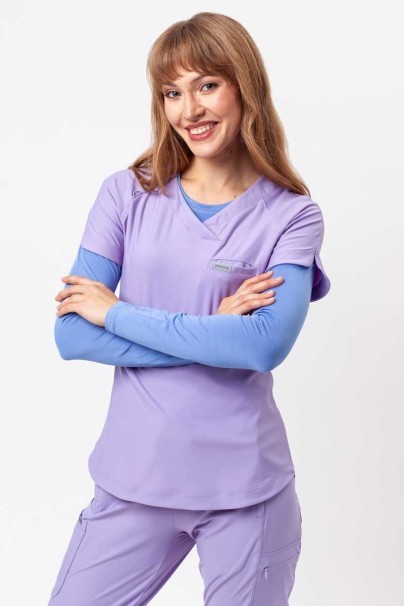 Women's Maevn Embrace scrubs set (Luna top, Nora trousers) lavender-3