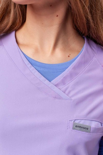Women's Maevn Embrace scrubs set (Luna top, Nora trousers) lavender-7