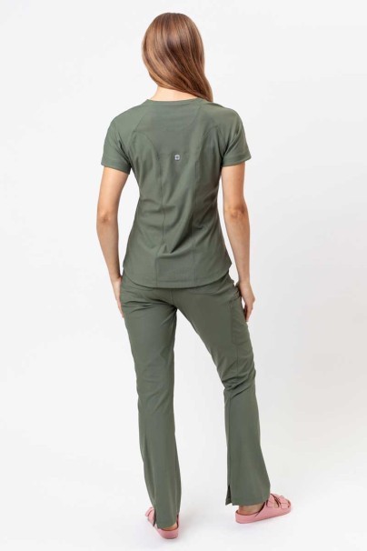 Women's Maevn Embrace Luna scrub top olive-7