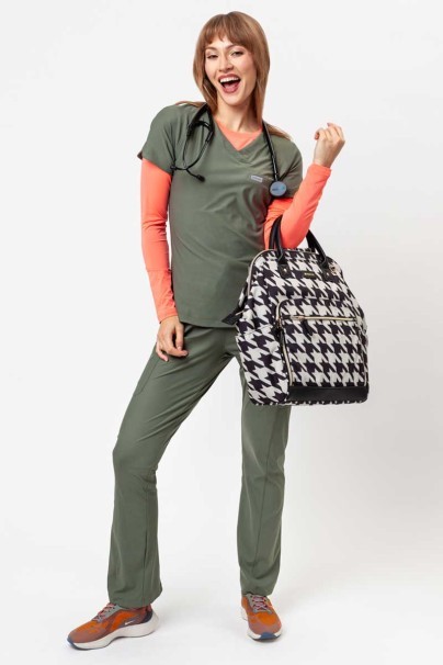 Women's Maevn Embrace Nora scrub trousers olive-10