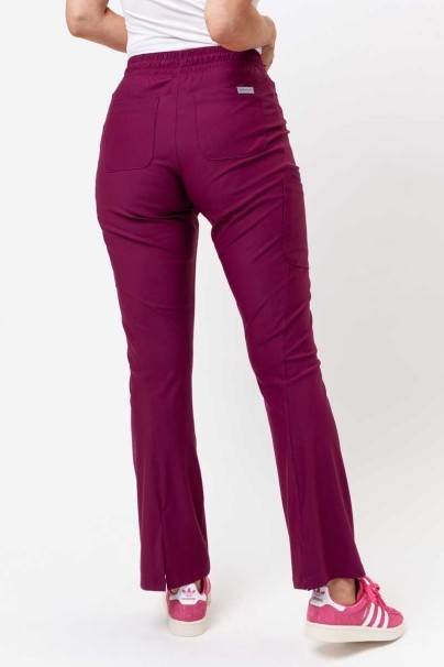 Women's Maevn Embrace scrubs set (Luna top, Nora trousers) wine-9