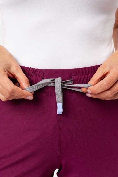 Women's Maevn Embrace scrubs set (Luna top, Nora trousers) wine-13