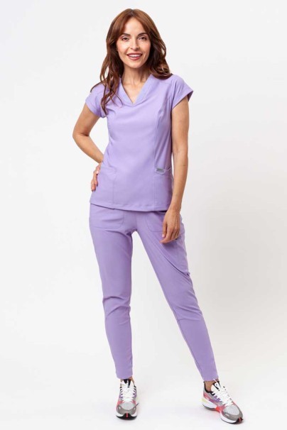 Women's Maevn Embrace Zoe scrub top lavender-2