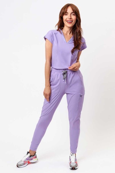 Women's Maevn Embrace Zoe scrub top lavender-8