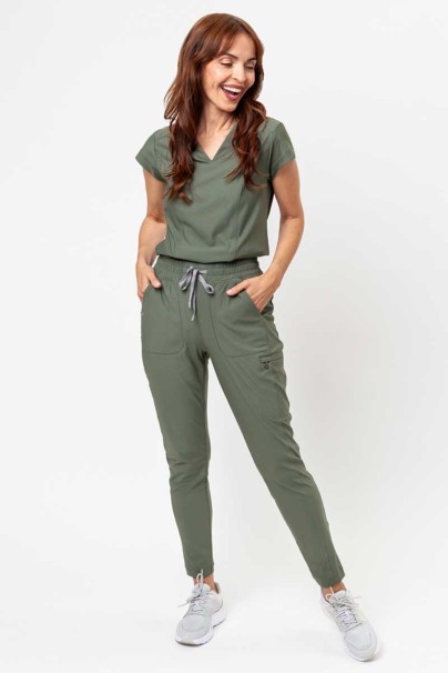 Women's Maevn Embrace scrubs set (Zoe top, Mia trousers) olive-13