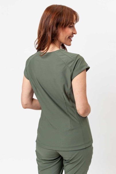 Women's Maevn Embrace Zoe scrub top olive-2