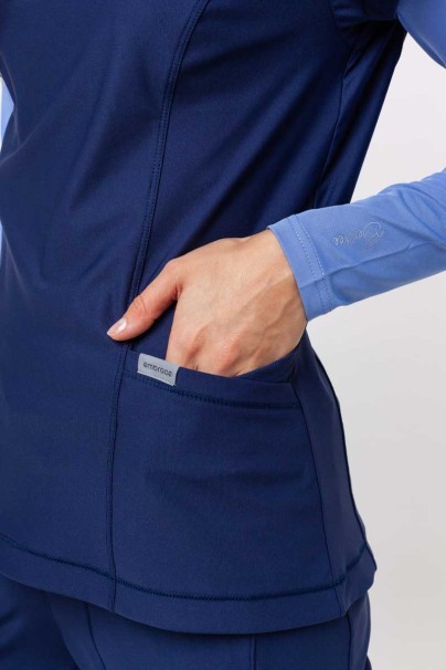 Women's Maevn Embrace Zoe scrub top navy-4