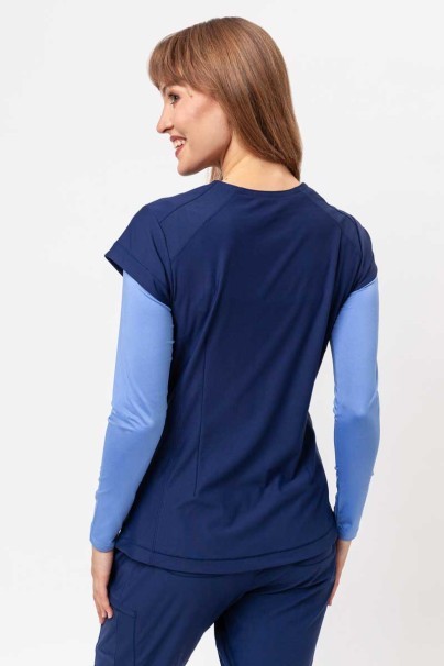 Women's Maevn Embrace Zoe scrub top navy-2