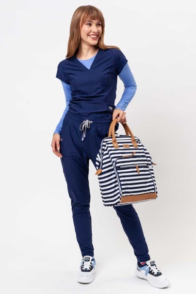 Women's Maevn Embrace Mia scrub trousers navy-8