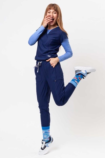 Women's Maevn Embrace Mia scrub trousers navy-7