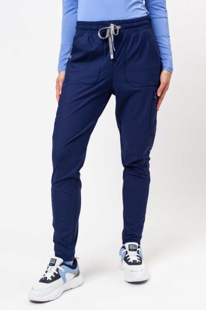 Women's Maevn Embrace scrubs set (Zoe top, Mia trousers) navy-8