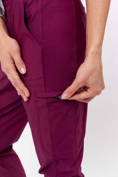 Women's Maevn Embrace scrubs set (Zoe top, Mia trousers) wine-11