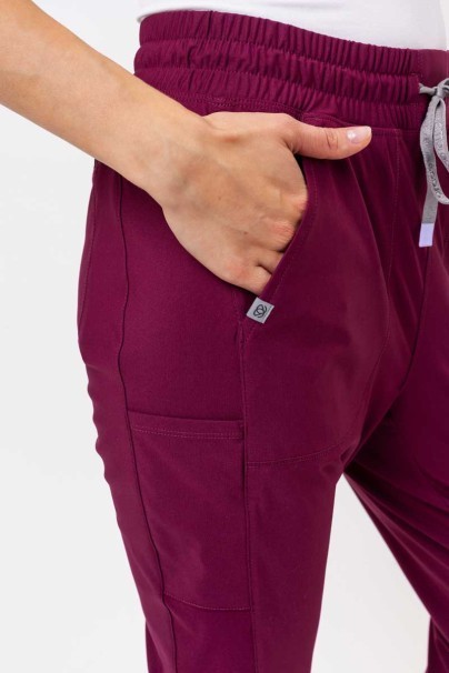 Women's Maevn Embrace Mia scrub trousers wine-3