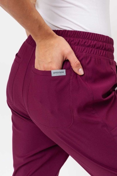 Women's Maevn Embrace Mia scrub trousers wine-5