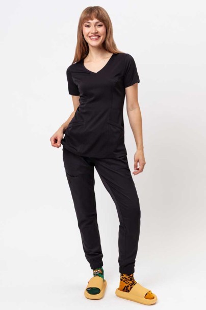 Women's Healing Hands Renee jogger scrub trousers black-2