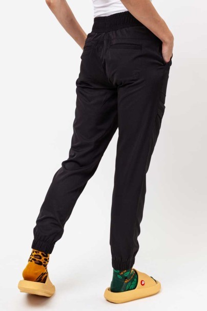 Women's Healing Hands scrubs set (Madison top, Renee trousers) black-8