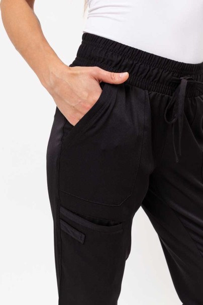 Women's Healing Hands scrubs set (Madison top, Renee trousers) black-9