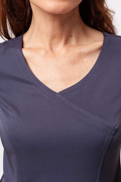 Women's Healing Hands scrubs set (Madison top, Renee trousers) pewter-4