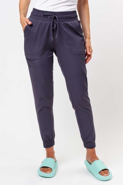 Women's Healing Hands scrubs set (Madison top, Renee trousers) pewter-7