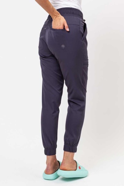 Women's Healing Hands scrubs set (Madison top, Renee trousers) pewter-8