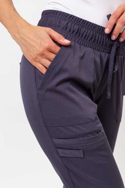 Women's Healing Hands scrubs set (Madison top, Renee trousers) pewter-9