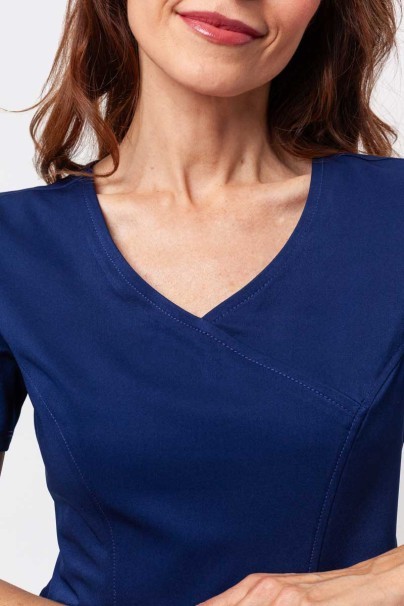 Women's Healing Hands scrubs set (Madison top, Renee trousers) navy-4