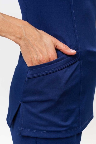 Women's Healing Hands scrubs set (Madison top, Renee trousers) navy-5