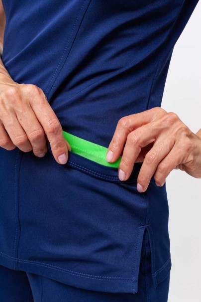 Women's Healing Hands scrubs set (Madison top, Renee trousers) navy-6